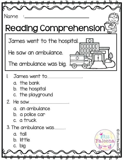 10 Kindergarten Review Reading Worksheet Chart