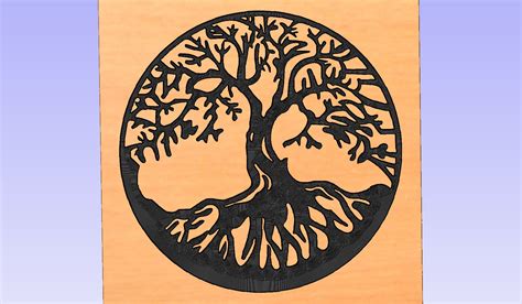Tree Of Life Dxf Cnc Laser Cut File Etsy