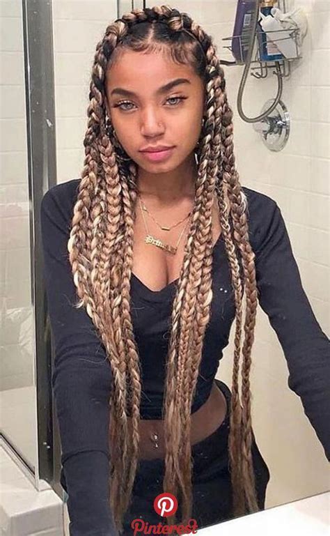 34 Unique Box Braids Hairstyle For Your Last Style Jumbo Box Braids