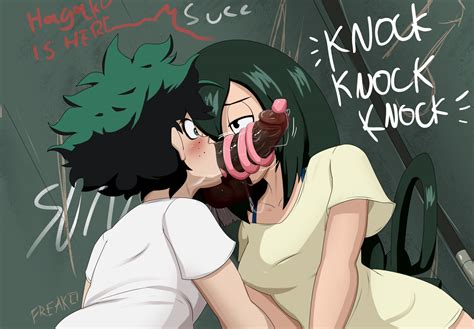 Midoriya Izuku And Asui Tsuyu Boku No Hero Academia Drawn By Freako