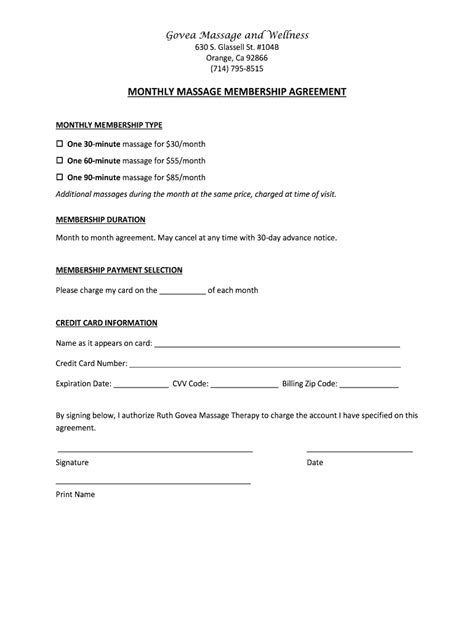 spa membership contract template complete with ease airslate signnow
