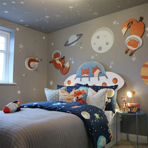 How To Create A Space Themed Bedroom For Kids Inspiration