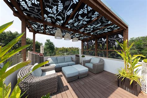 S kariyappa road, bangalore, 560070, india. jeevanand by preethi architects - Indisch - Terrasse ...