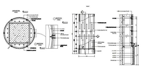 Stainless Steel Column Cad Drawings Autocad Drawing Cadbull