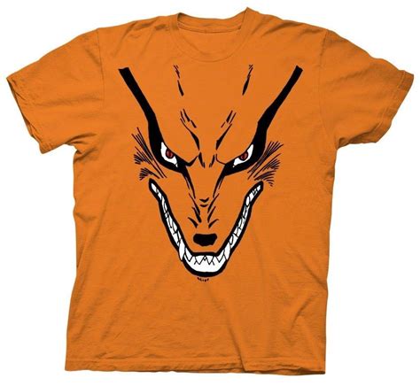Naruto Shippuden Nine Tailed Demon Fox Kurama Adult Long Sleeve Shirt