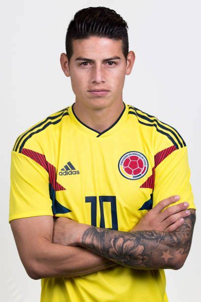 James Rodriguez Of Colombia Poses For A Portrait During The Official