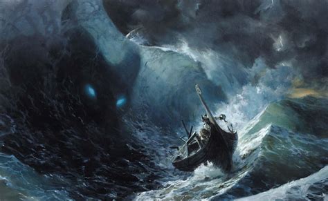 Lurking From Beneath Ocean Monsters Sea Monsters Norse Mythology