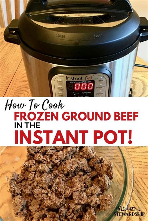 So simple, and you can save so many calories just swapping out the ground beef for. How To Cook Frozen Ground Beef in the Instant Pot | Recipe ...