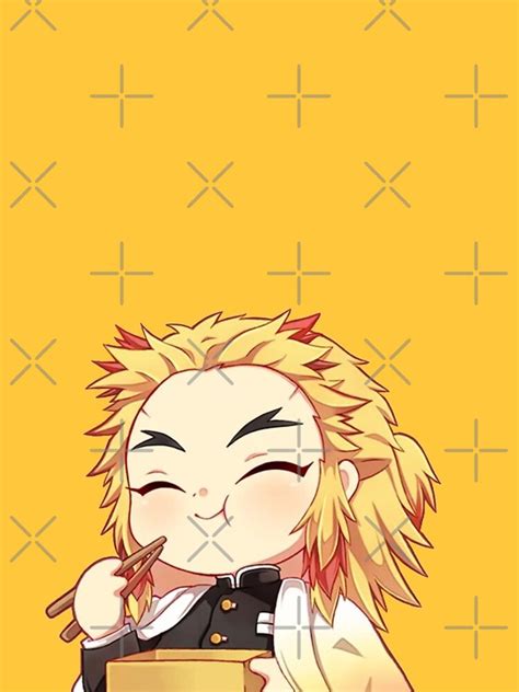 Chibi Rengoku Eating Demon Slayer Iphone Case And Cover By Mr Sticker