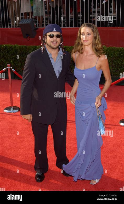 Los Angeles Ca July 10 2002 Actress Shannon Elizabeth And Husband At The 10th Annual Espy