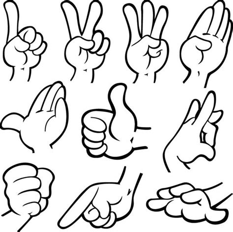 Cartoon Hand Gestures