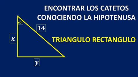 Hallar Los Catetos Conocemos La Hipotenusa Y Un Angulo Trigonometria Images