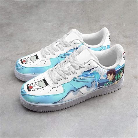 Tanjiro Kamado Af Sneakers Custom Demon Slayer Anime Shoes Homefavo