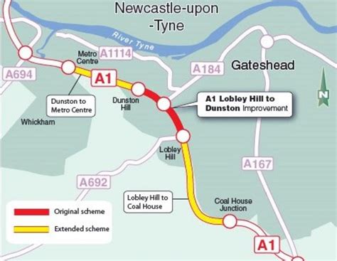 A1 Gateshead Western Bypass Widening Scheme Given Go Ahead Bbc News