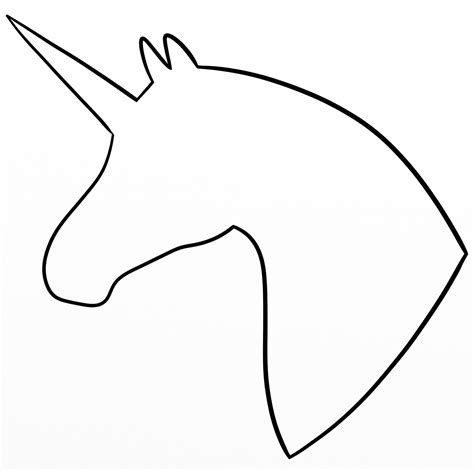 Unicorn Face Template Printable Free Printable