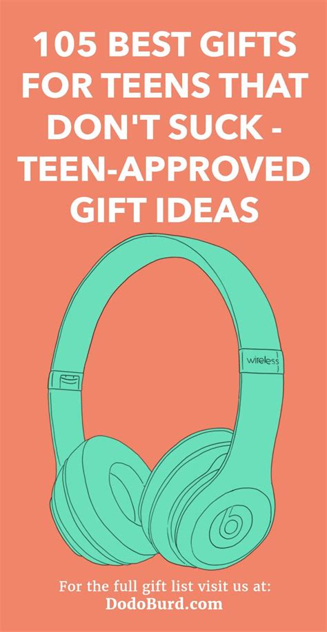 Here's suggestions from the source on hot list of christmas gifts. 105 Best Gifts for Teens That Don't Suck - Teen-Approved ...