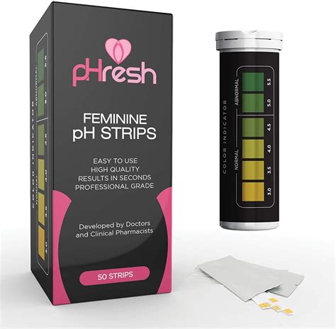 Phresh Vaginal Ph Test Strips For Women Measures Acidity Alkalinity And Ph Balance For Women