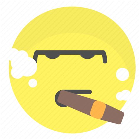 Emoji Emotion Face Smile Smoke Icon Download On Iconfinder