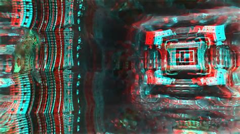 Psychedelic Hd Hybrid Fractal Zoom In Anaglyph 3d Grab Your 3d Glasses