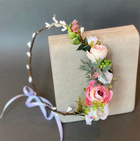 Wedding Flower Crown Wedding Headband Bridal Flower Crown Etsy