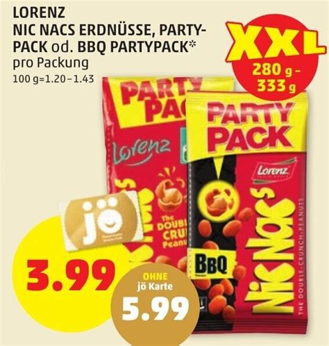 Lorenz Nic Nacs ErdnÜsse Party Pack Od Bbq Partypack Pro Packung