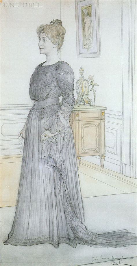A Drawing Of A Woman In A Long Dress