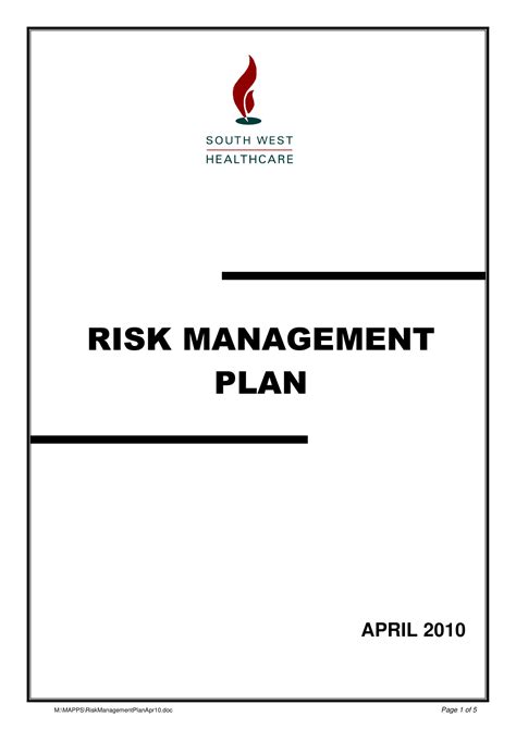 Risk Management Definition In Healthcare