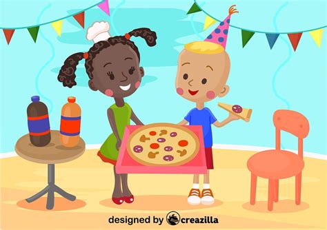 Pizza Party Vector Free Download Creazilla