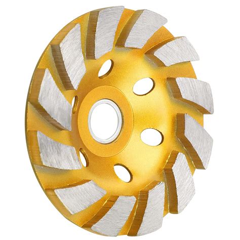 SUNJOYCO Diamond Cup Grinding Wheel Segment Heavy Duty Turbo Row Concrete Grinding Wheel