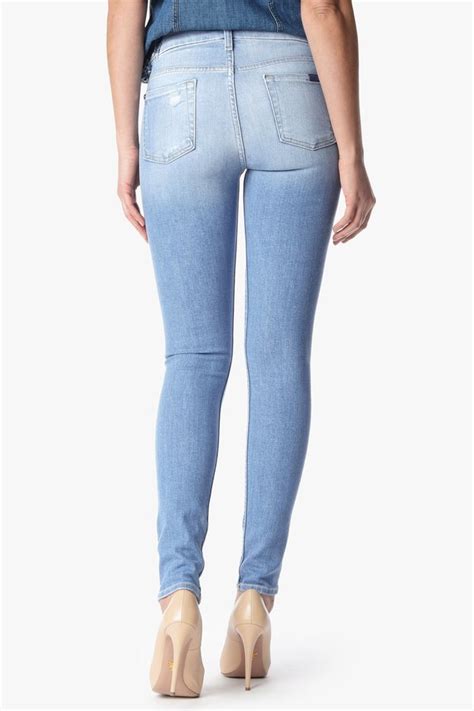 7 For All Mankind The Skinny With Knee Hole In Light Sky 2 215 7