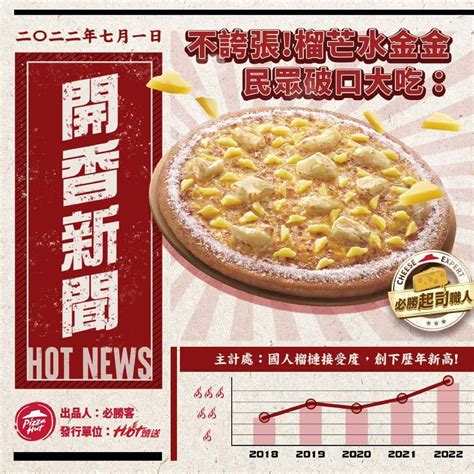 Wait What Pizza Hut Taiwan Introduces Durian Mango Toppings On Pizza