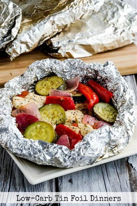 With the shinny side in take. Amazing Low-Carb Foil Packet Dinners | Foil dinners, Tin ...