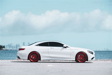 White Beast Gets Red Shoes Mercedes Benz S63 Amg With Adv