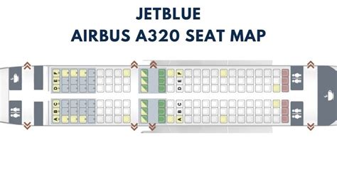 Airbus A320 Seat Map With Airline Configuration