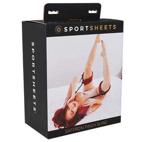 Sportsheets Saffron Thigh Sling Black Red Sex Position Strap Shop