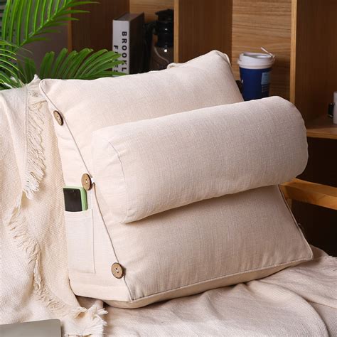 177in Sofa Wedge Pillow For Relaxing And Lumbar Support Heights