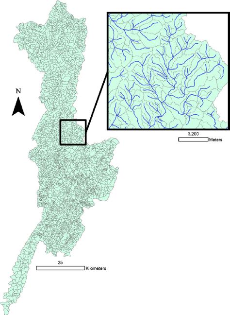 Delineated Segment Level Watersheds For The Cheat River 8 Digit Huc