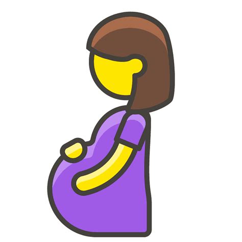 Pregnant Woman Emoji Clipart Pregnant Woman Icon Png Dress Lady The