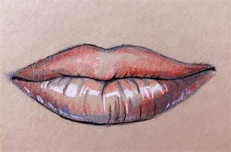 Lips Drawing Colored Pencil Easy Bmp Vip