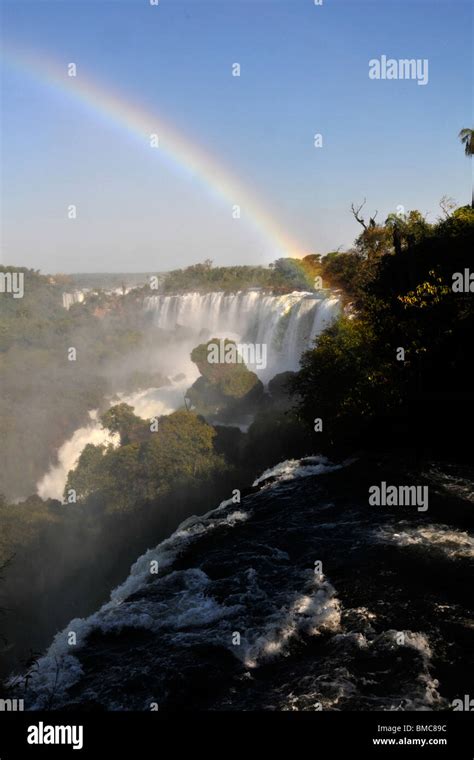 Salto San Martin And Rainbow Iguassu Falls Iguazu National Park