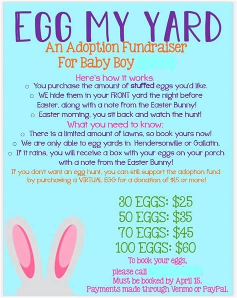 Easter Egg Fundraiser In 2021 Adoption Fundraiser Fundraising