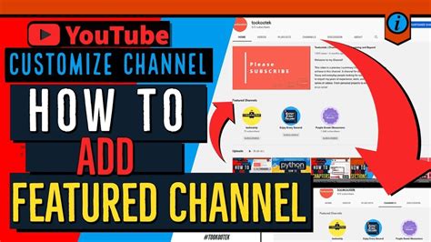 How To Add Feature Channel On Youtube Add Another Channel On Main