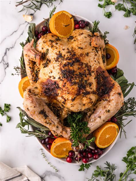 Garlic Herb Butter Roasted Turkey Recipe Hip Mama S Place