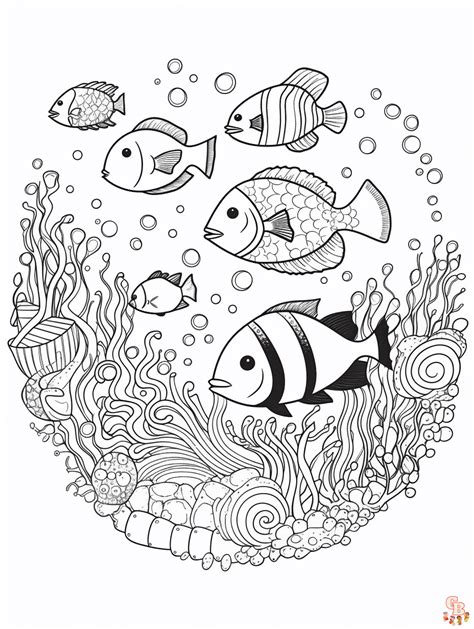 Fascinating Under The Sea Coloring Pages To Print And Color Kids