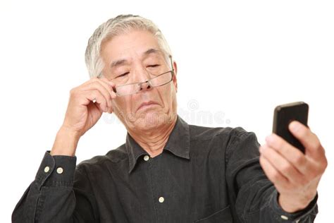 Senior Japanese Man Coughing Stock Photo Image Of Older Illnesses