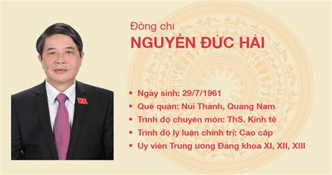 3 giờ, 30 phút trước hiệp gà gây bức xúc vì dùng từ ngữ thô tục bình phẩm về bà phương hằng. Đồng chí Nguyễn Đức Hải | Tư liệu văn kiện Đảng
