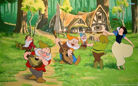 Snow White And The Seven Dwarfs Names Wallpaper Desktop Background