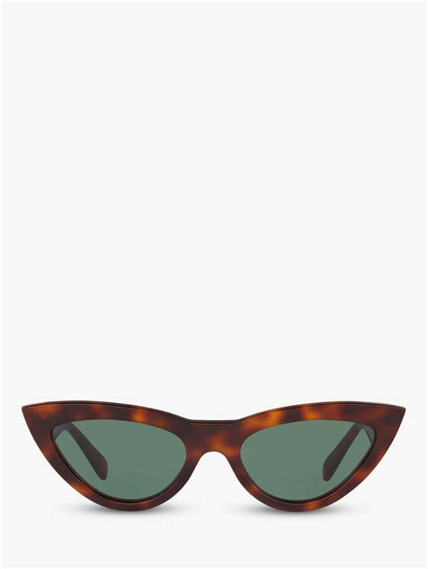 Celine Cl4019in Womens Cats Eye Sunglasses Tortoisegreen At John