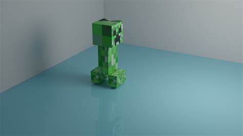 Artstation Minecraft Creeper 3d Model