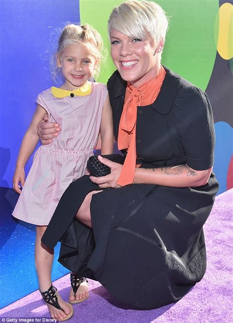 Pink Enjoys Time With Her Daughter Willow At Inside Outs La Premiere
